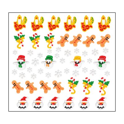 Weihnachtssticker Rehkitz, Schneeflocken, Mistelzweig  XST-0