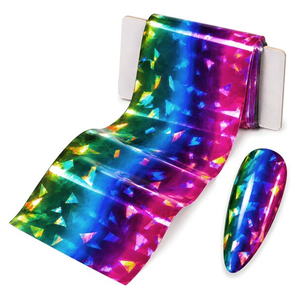 100 cm Transferfolie Multicolor Crushed – holografisch