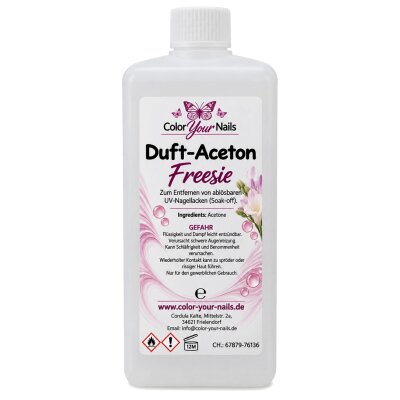 Aceton mit Freesien-Duft – zum Entfernen von UV-Nagellack