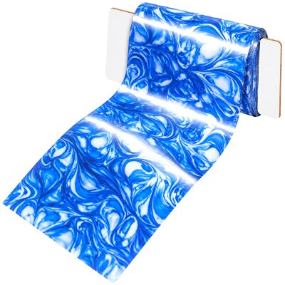 100 cm Transferfolie Blue Swirl