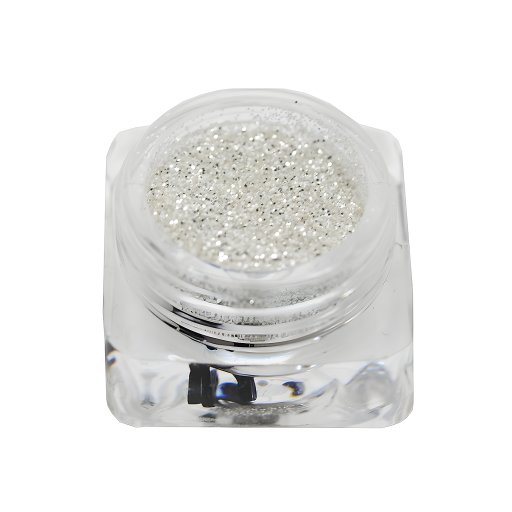  2,5g Glitterpuder / Glitzer Silber Dust. gröbere Körnung (0,8mm)
