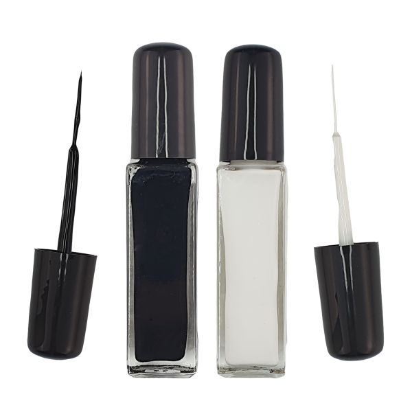 Set: Nailartliner, Fineliner weiß & schwarz. Je...