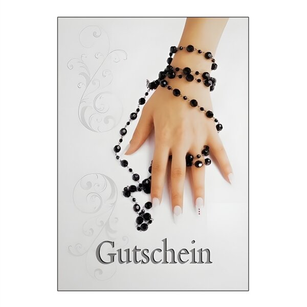 Gutscheinkarten Geschenkgutscheine Hand mit Kette, 5 Stk.