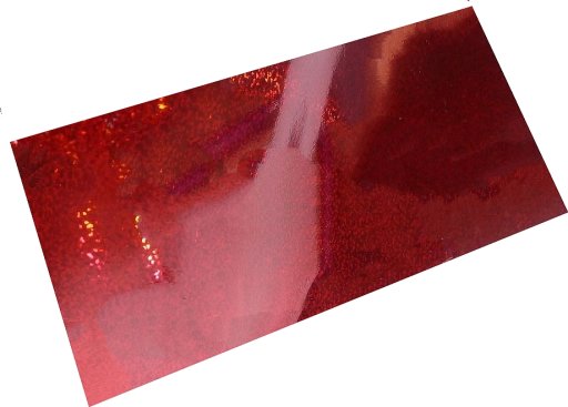 Transferfolie 15cm x 6 cm, Rot Glitter, #69
