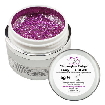 5g Premium Fairy Chromeglam Farbgel Lila (SF-06)