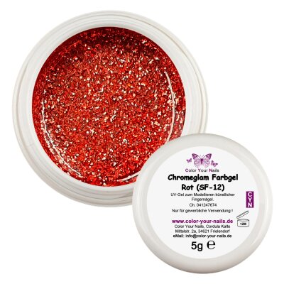 5g Premium Fairy Glamgel. Farbe: Rot (SF-12)