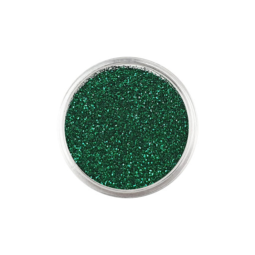 2,5g Glitterpuder. Körnung 0,2mm. Farbe: grün