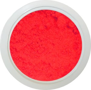 2g Neon Puder. Farbe: rot