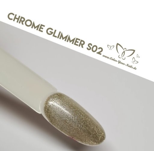 5g Premium Sparkling Chromegel (S-Serie). Wahl: Silber to Gold (S02)