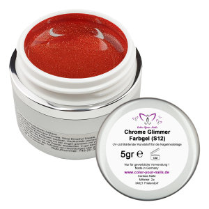 5g Premium Chromegel (S-Serie). Wahl: Farbgel Red Lips (S12)