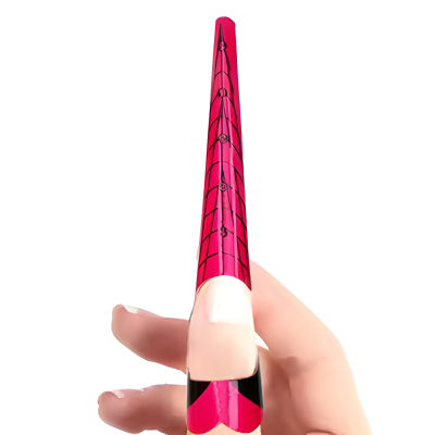 xxl Stiletto Verlängerungsschablonen. schwarz-pink. 250