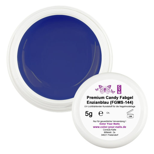 Premium Candy Fabgel. 5g. Farbe: Enzianblau (FGMS-144) ((ALT:192)