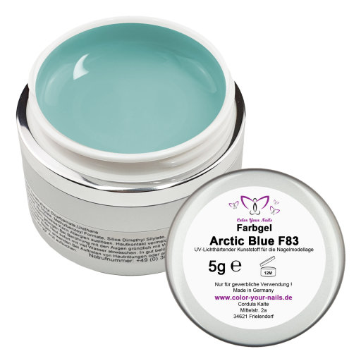 5g Premium Herbst / Winter Farbgel. Arctic Blue (FGMS-83)