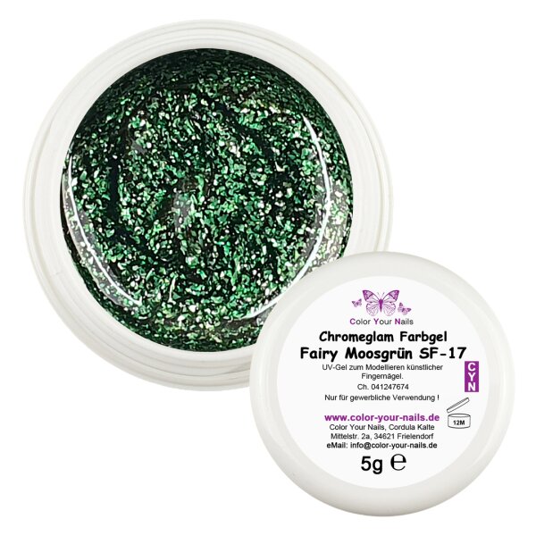 5g Premium Fairy Glamgel. Farbe: Moosgrün (SF-17)