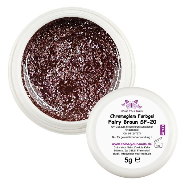 5g Premium Fairy Glamgel. Farbe: Braun (SF-20)