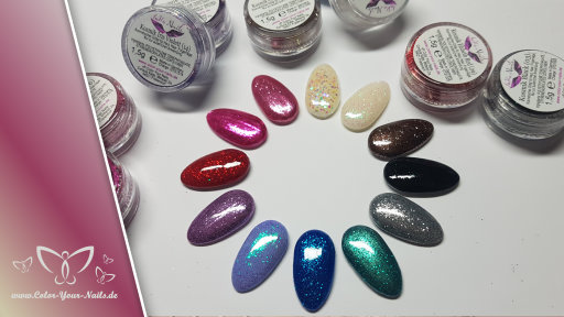 1,5g kosmetischer Glitter von InKo Nailz, Farbwahl: