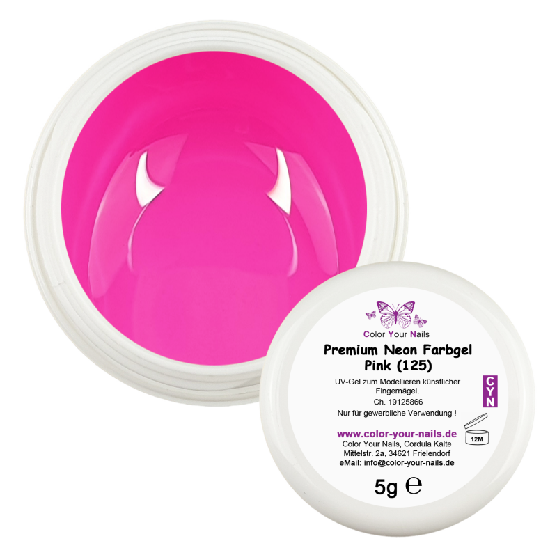 5g Premium Neon Farbgel, Pink-Töne. Pink (FGSM-125)