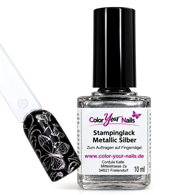 Stampinglack Silber Metallic. 10ml