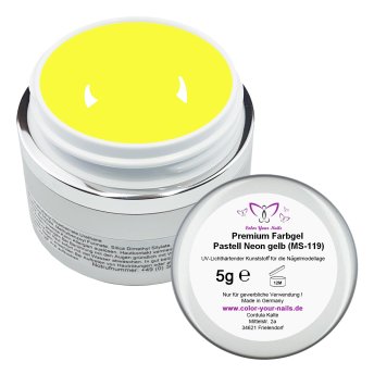 5g Premium PASTELL Neon Farbgel. Gelb (FGMS-119)