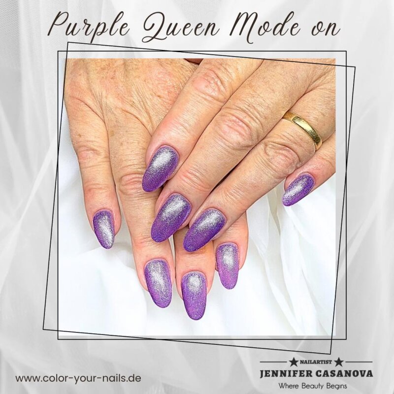 Premium Glittergel, Farbe: Amethyst Glimmer (FGG-45)