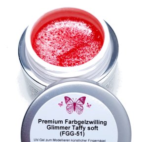 Premium Zwillings Glittergel, Farbe: Taffy Soft Glimmer (FGG-51)