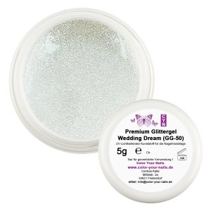 Glimmer Farbgel, 5g, Antarctica White (GGFG-50)