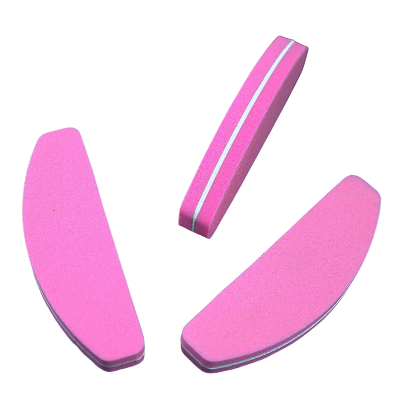 Mini Halbmondfeilen rosa, 100 git. Bufferfeile 5