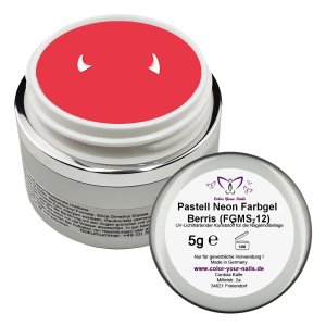 5g Premium PASTELL Neon Farbgel. Berris (FGMS-12)